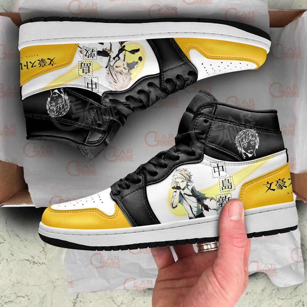 Atsushi Nakajima JD1s Sneakers Bungo Stray Dogs Anime Shoes, Air Jordan Hightop