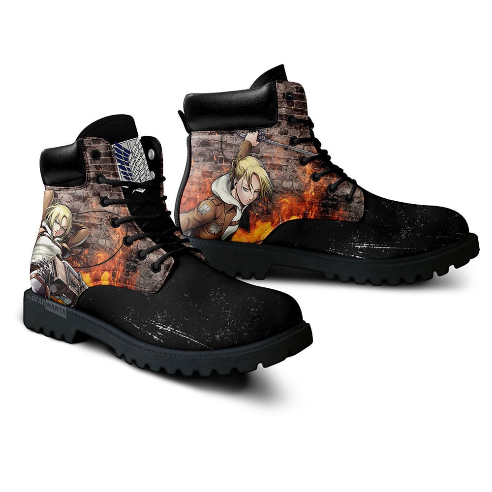 Attack On Titan Annie Leonhart Boots Custom Anime Shoes