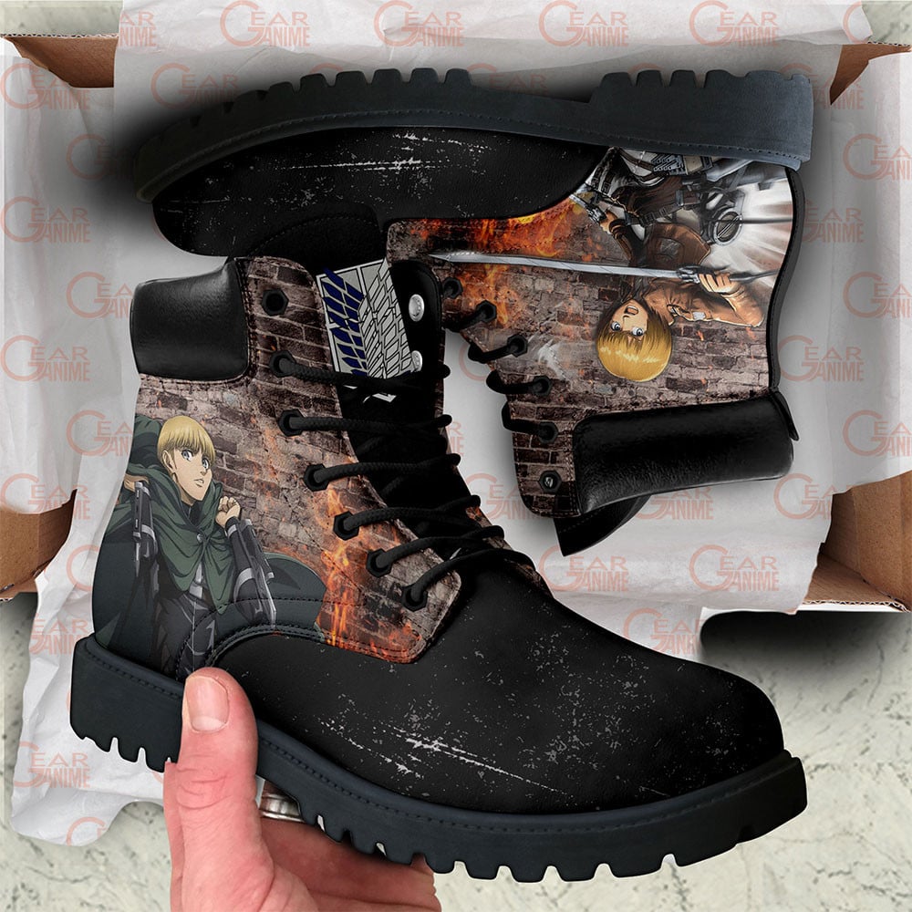 Attack On Titan Armin Arlert Boots Custom Anime Shoes