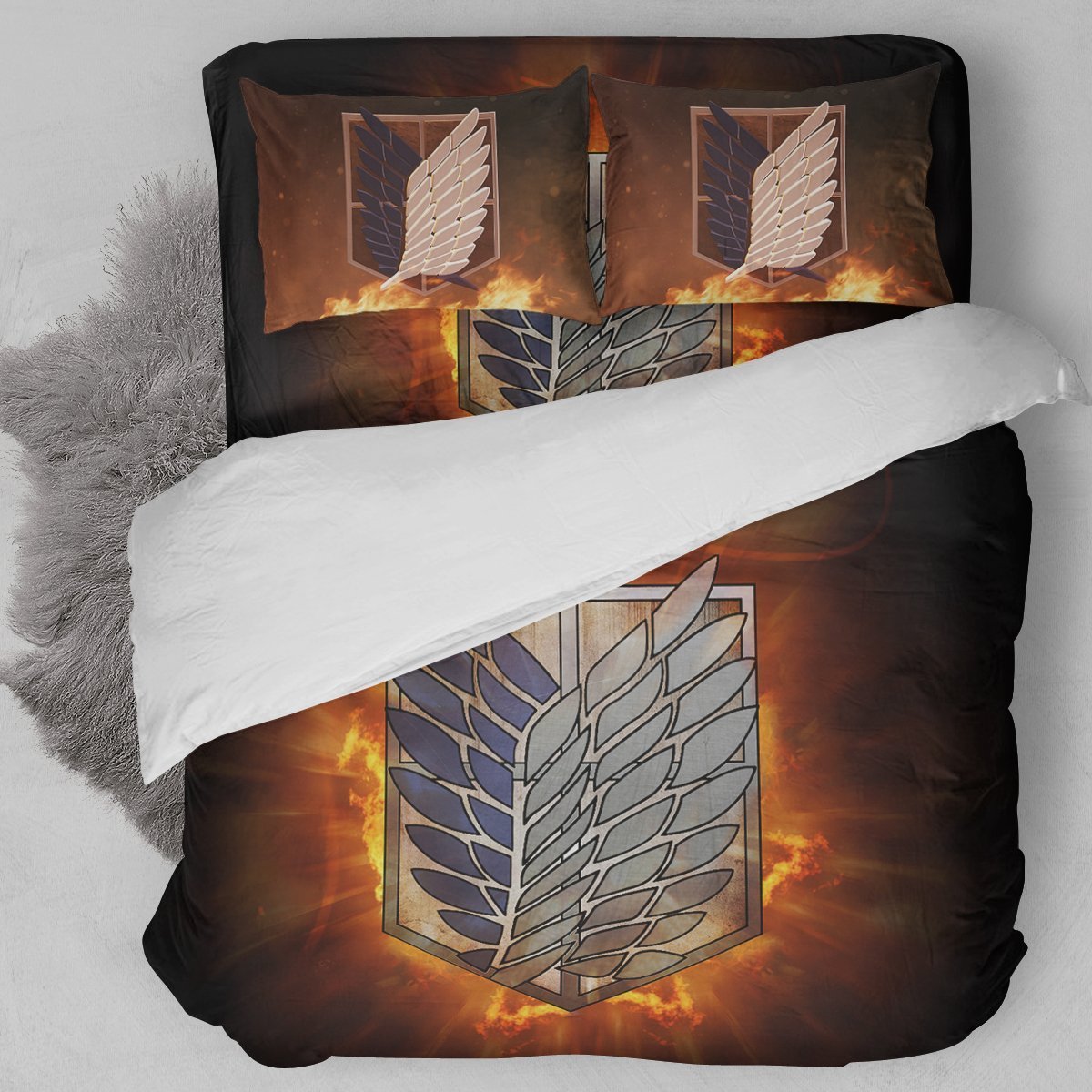 Attack On Titan Duvet Cover Bedding Set