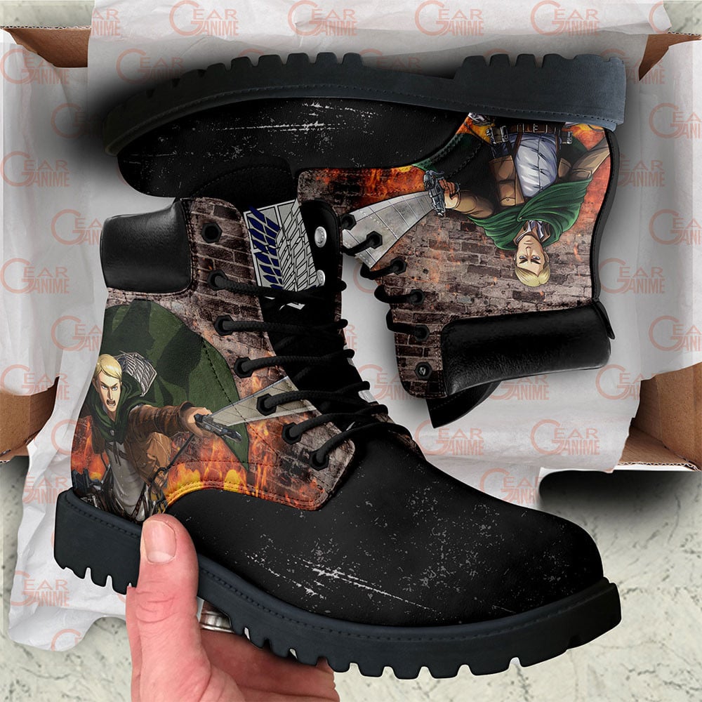 Attack On Titan Erwin Smith Boots Custom Anime Shoes