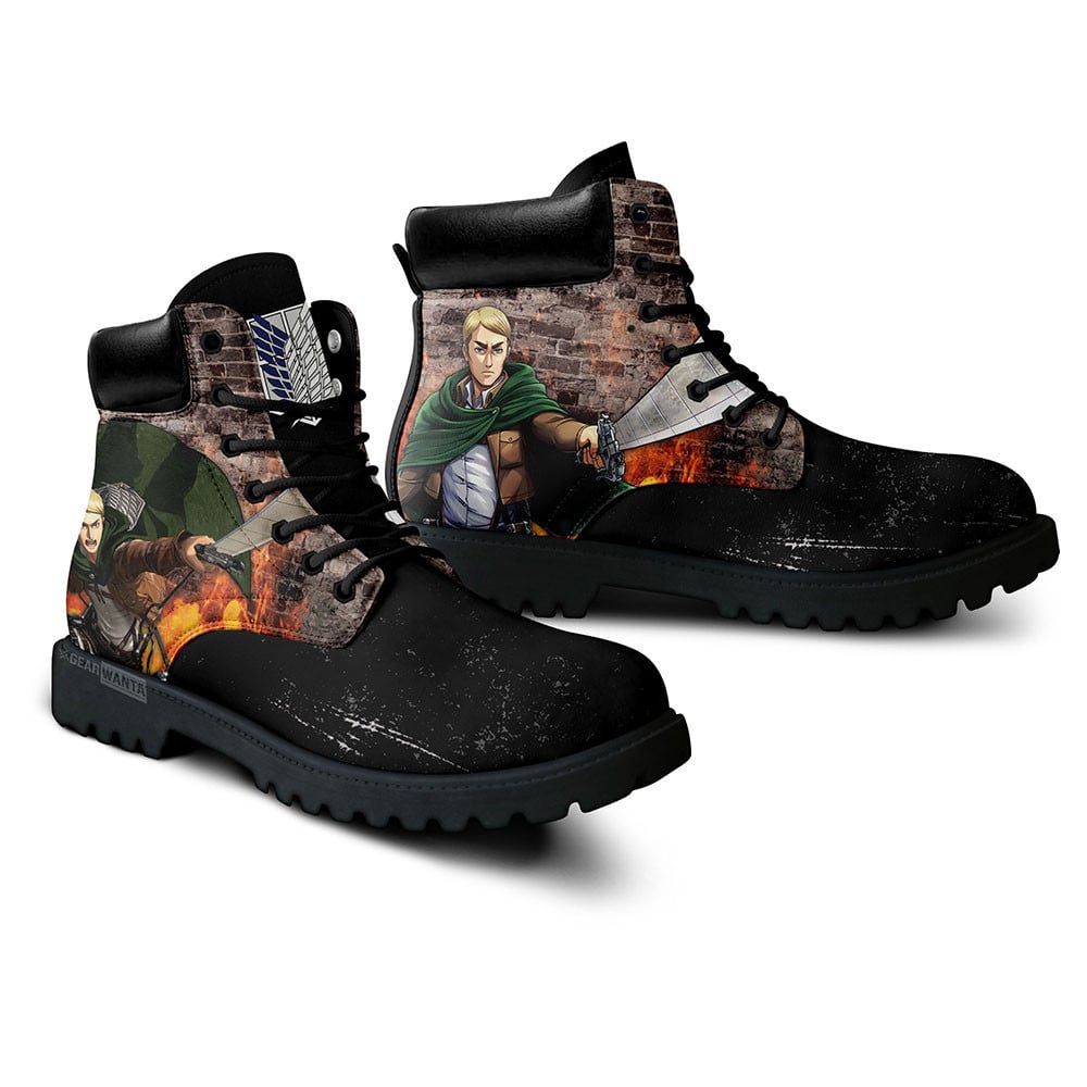 Attack On Titan Erwin Smith Boots Custom Anime Shoes