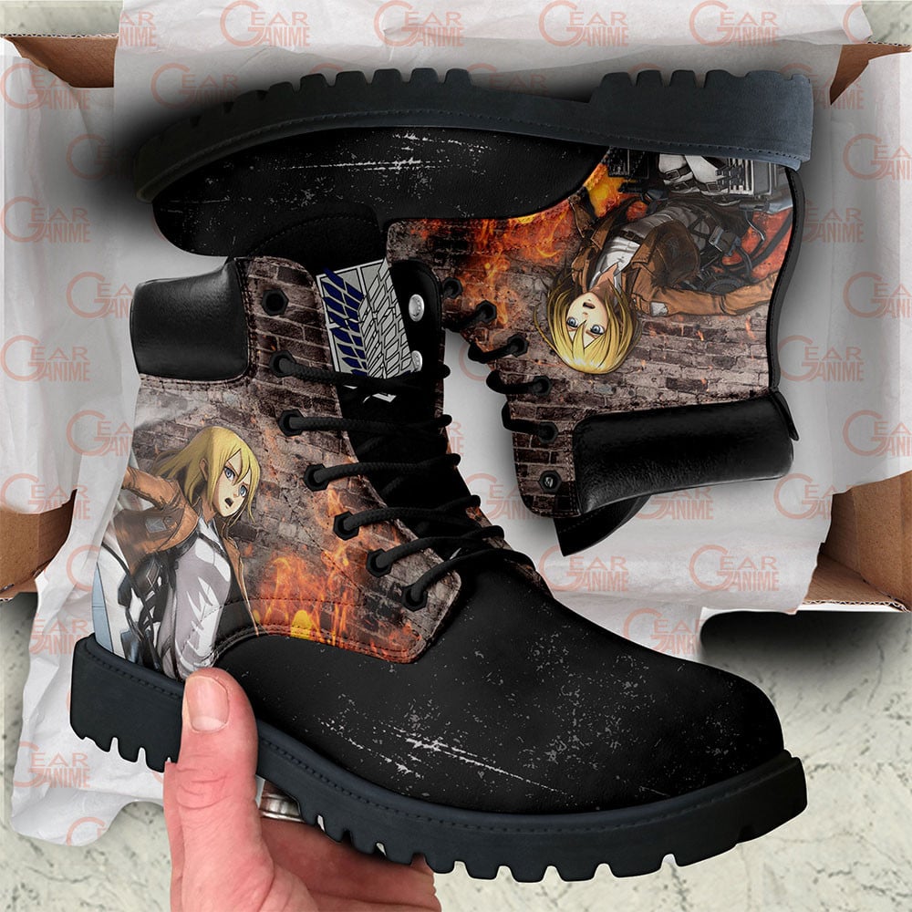 Attack On Titan Historia Reiss Boots Custom Anime Shoes