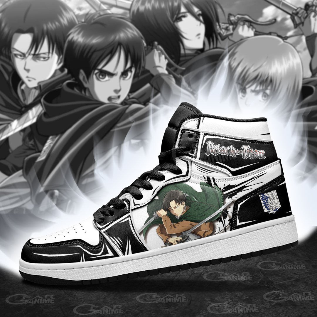 Attack On Titan JD1s Sneakers Anime Shoes For Fan, Air Jordan Hightop