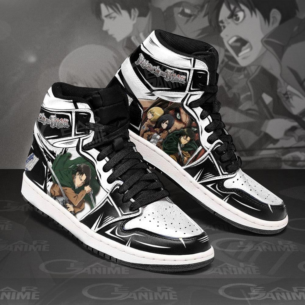 Attack On Titan JD1s Sneakers Anime Shoes For Fan, Air Jordan Hightop
