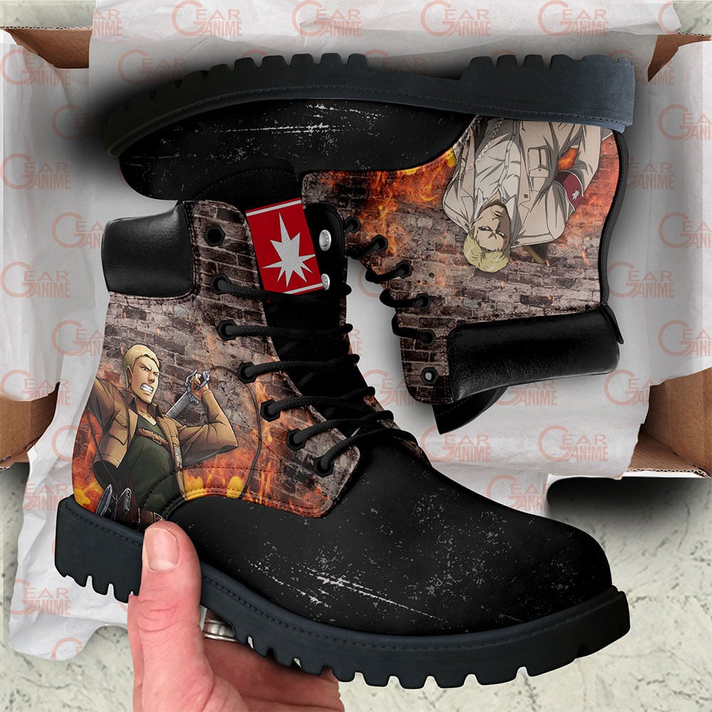 Attack On Titan Reiner Braun Boots Custom Anime Shoes
