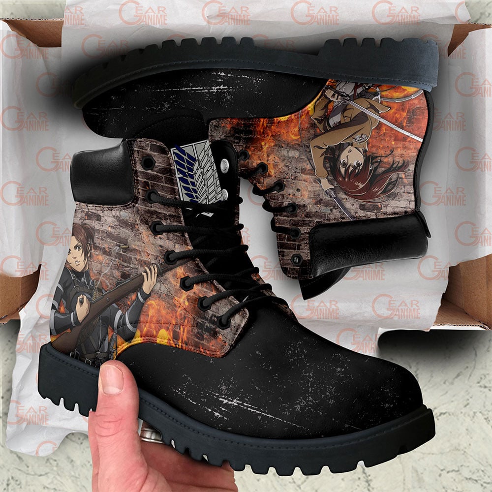 Attack On Titan Sasha Blouse Boots Custom Anime Shoes