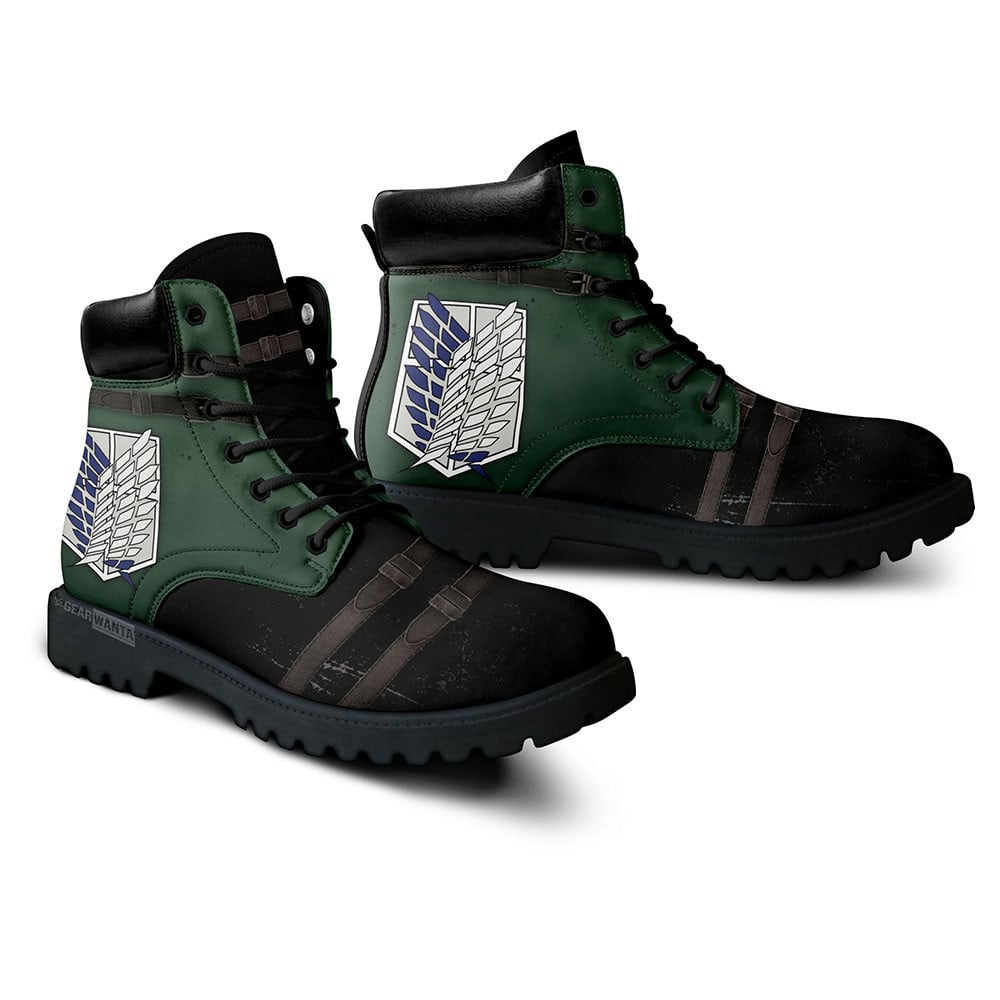 Attack On Titan Survery Corps Boots Custom Anime Shoes