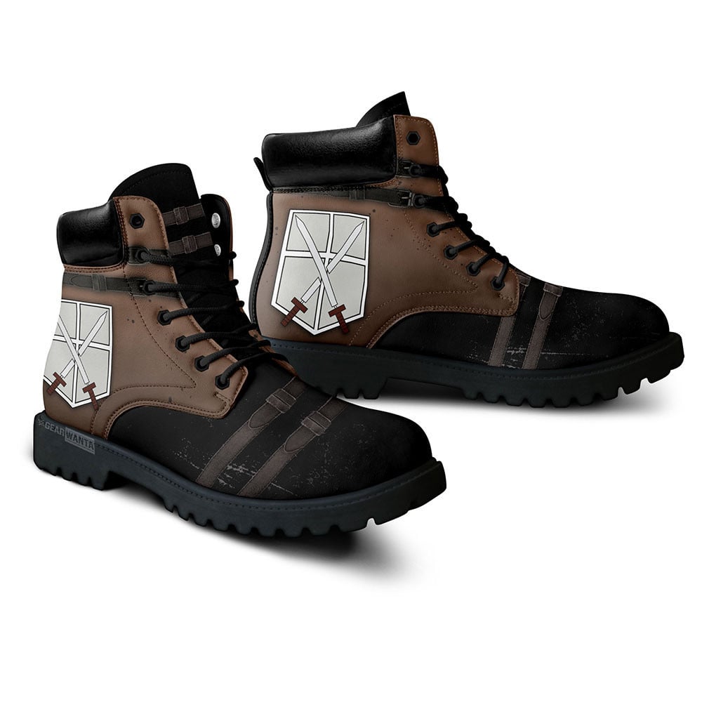 Attack On Titan Training Corps Boots Custom Anime Shoes