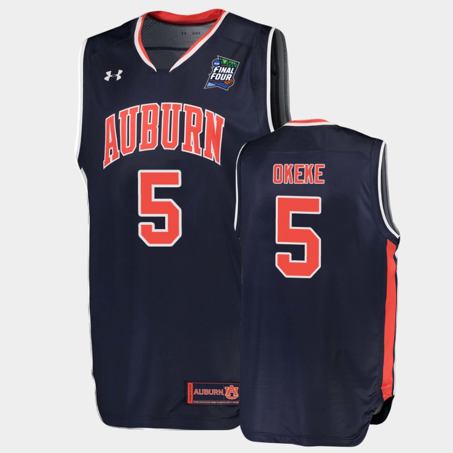 Auburn Tigers Chuma Okeke Navy 2019 Final-Four Jersey