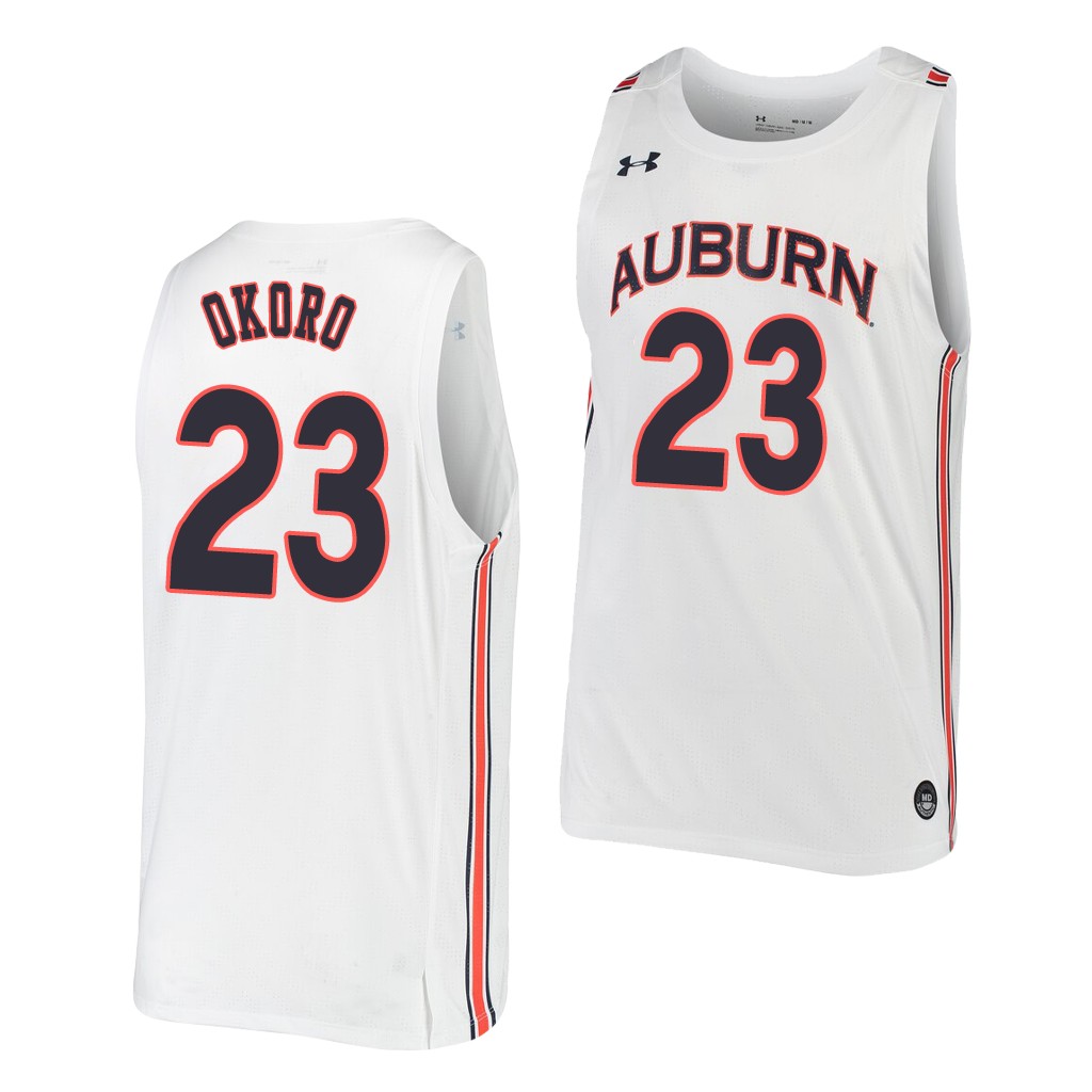 Auburn Tigers Isaac Okoro White 2019-20 College Jersey