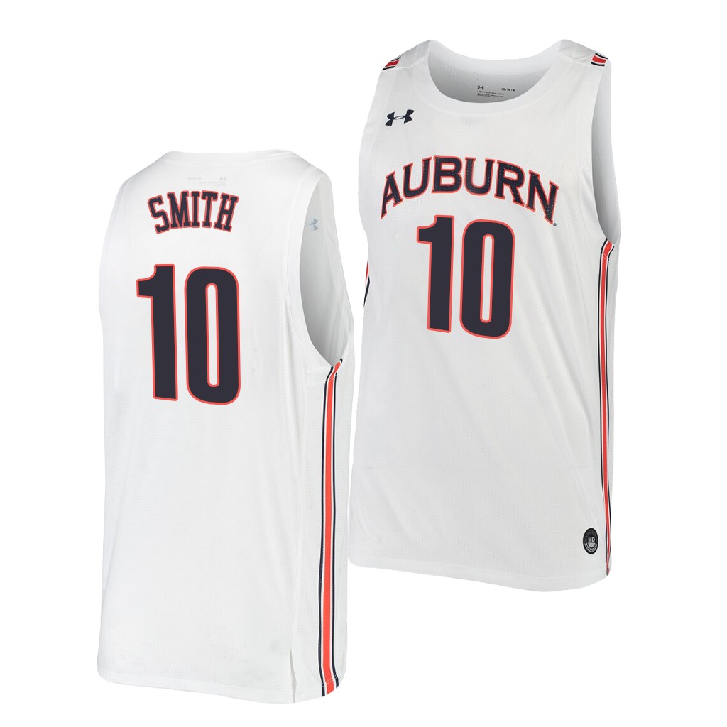 Auburn Tigers Jabari Smith Jr. #10 White Home Jersey 2022 NBA Draft top prospect