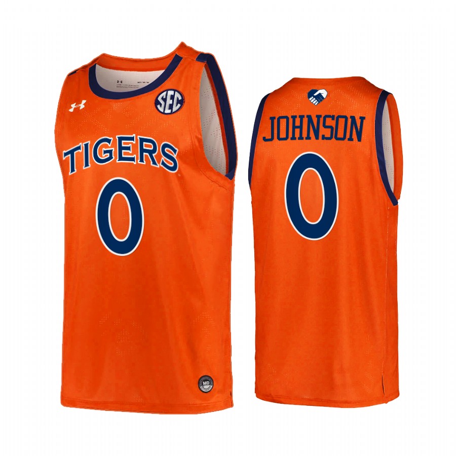 Auburn Tigers K.D. Johnson Jersey 2022 College Orange Unite As One Uniform