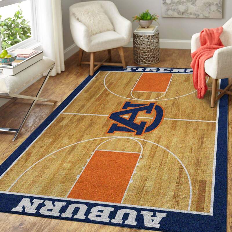 Auburn Tigers Ncaa Basketball Limited Edition Rectangle Rug