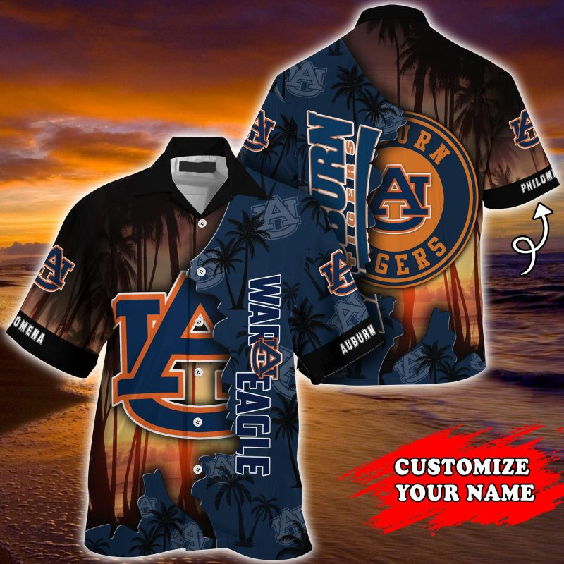 Auburn Tigers NCAA Customized Summer Hawaiian Shirt