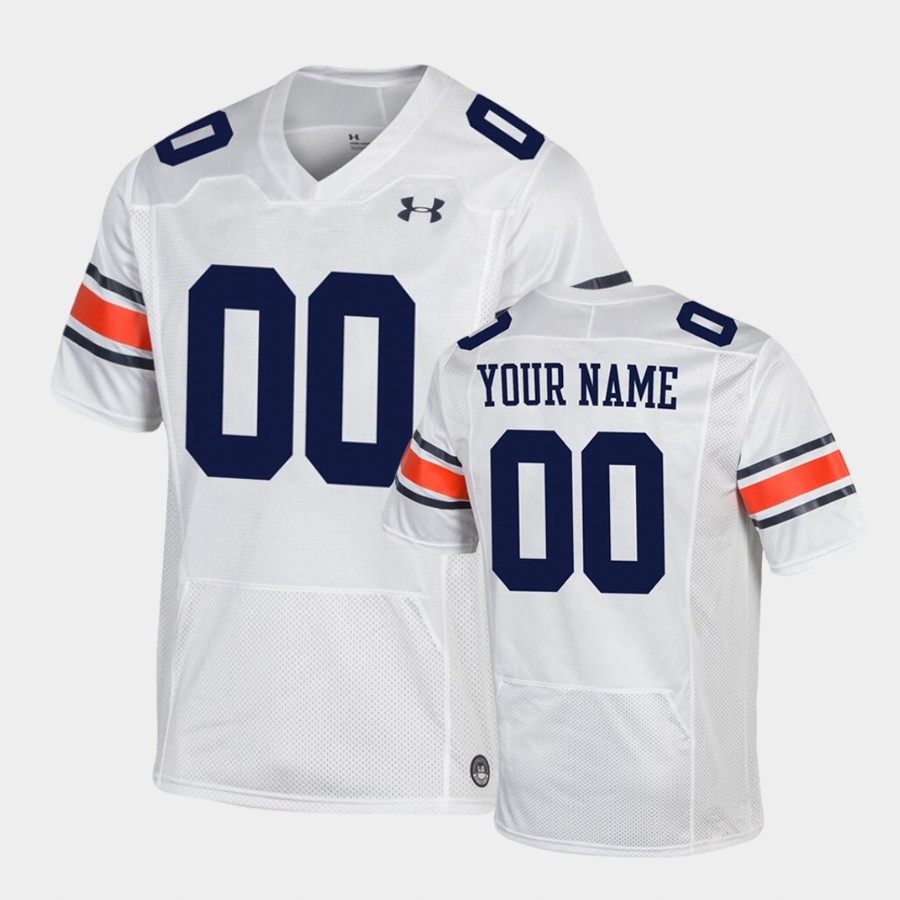 Auburn Tigers White Under Armour Custom Jersey