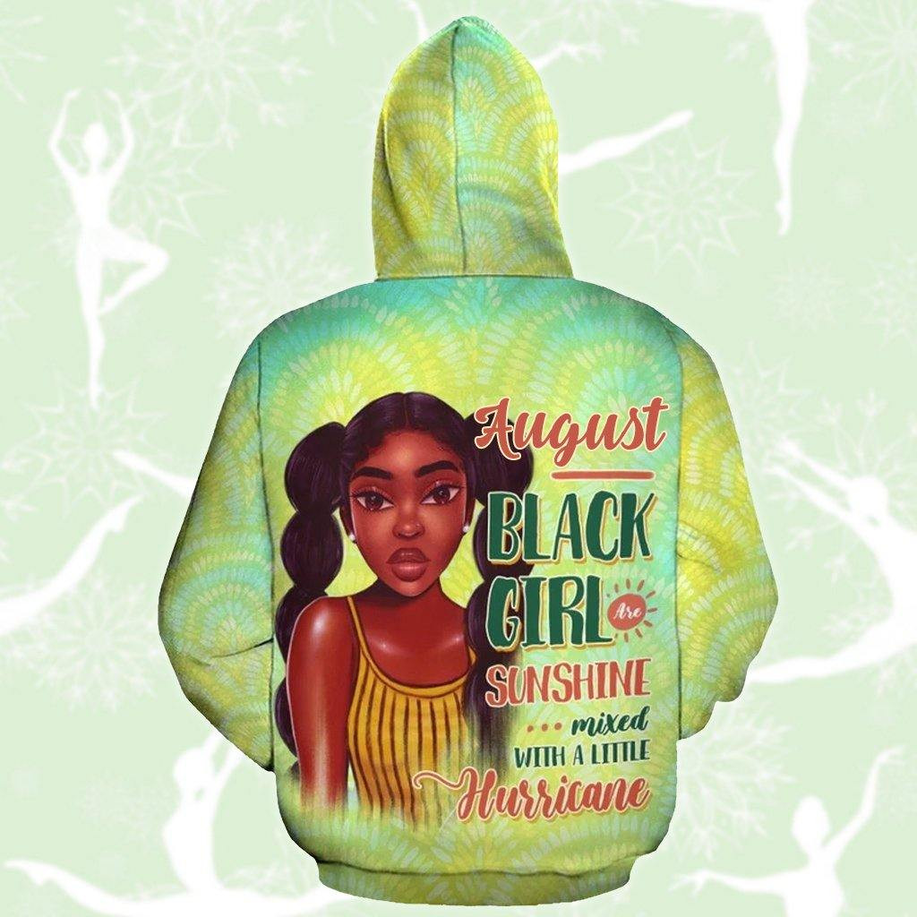August Black Girl Sunshine Aop Hoodie
