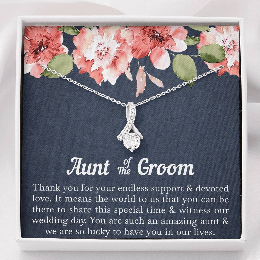 Aunt of the Groom Gifts, You Are Amazing, Alluring Beauty Necklace For Women, Wedding Day Thank You Ideas From Groom