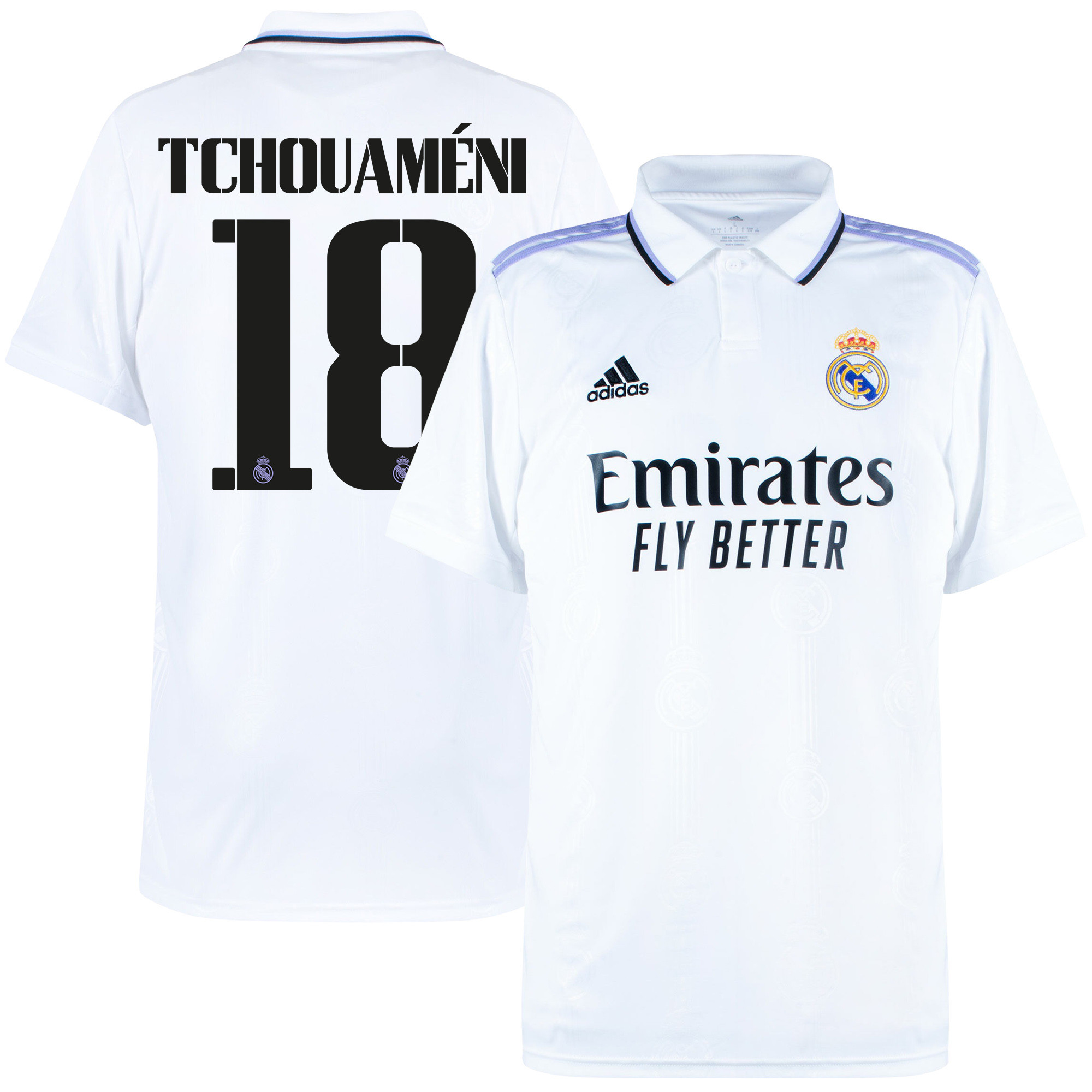 Aurélien Tchouaméni 18 Real Madrid 2022/23 Home Men Soccer Jersey – White
