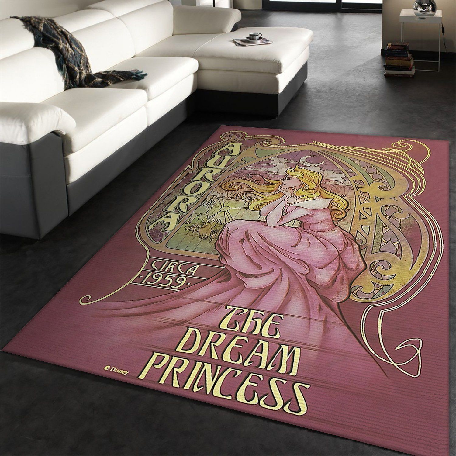 Aurora Disney Rectangle Rug – Custom Size And Printing