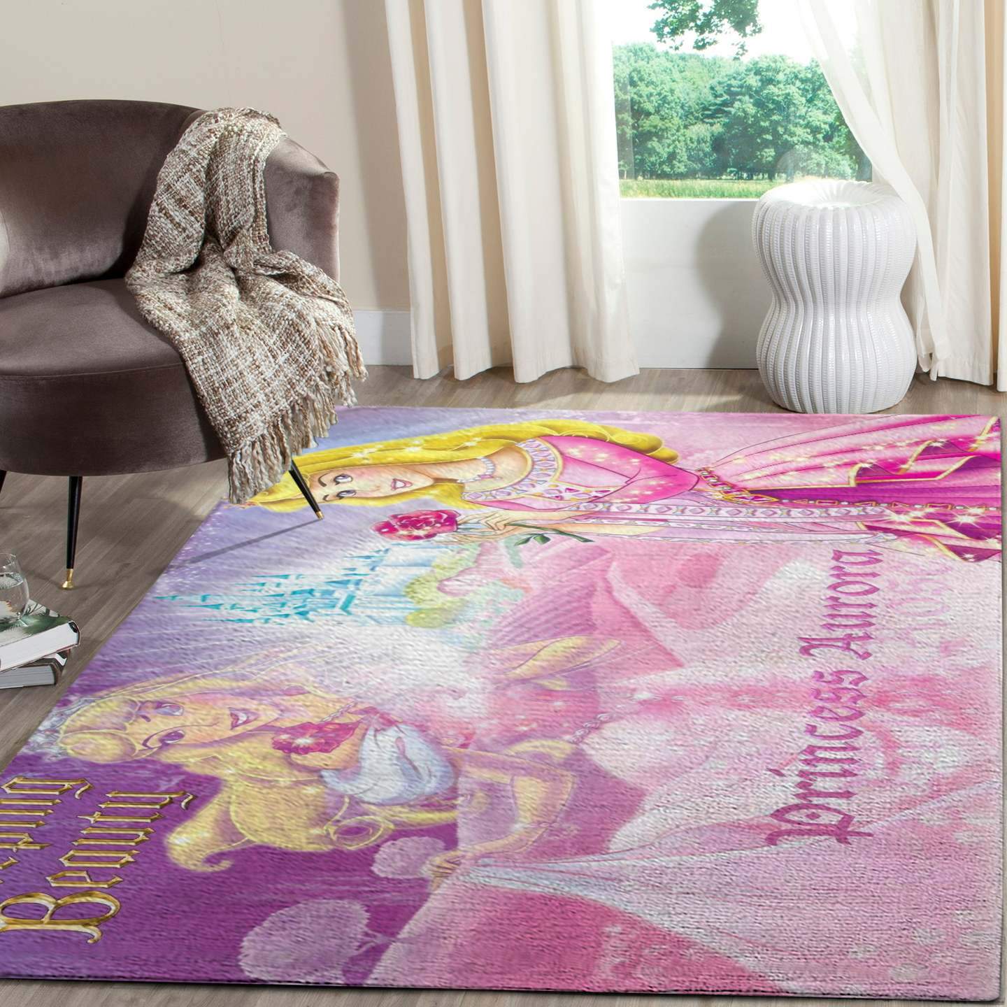 Aurora In Disney Princess Family Area Limited Edition Rectangle Rug