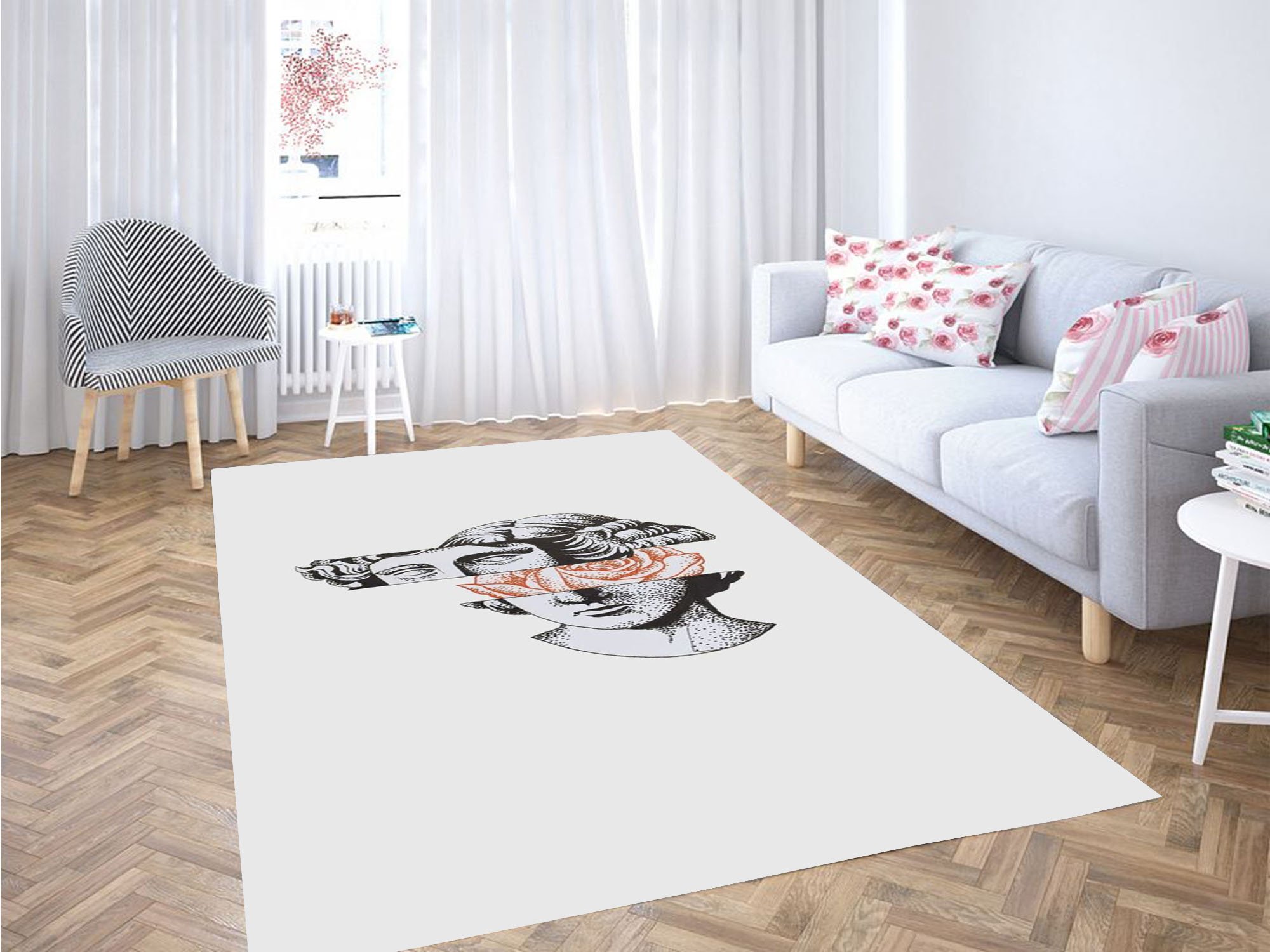 Austetic Wallpaper Carpet Rectangle Rug