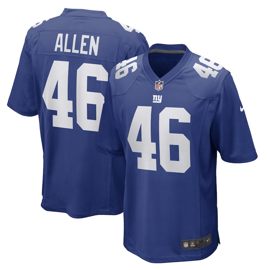 Austin Allen New York Giants Stitched Jersey – Royal