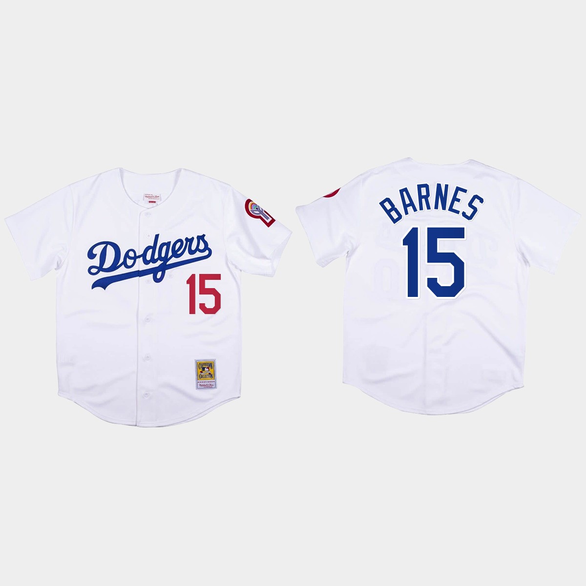 Austin Barnes #15 Los Angeles Dodgers Mitchell And Ness 1981 Jersey – White
