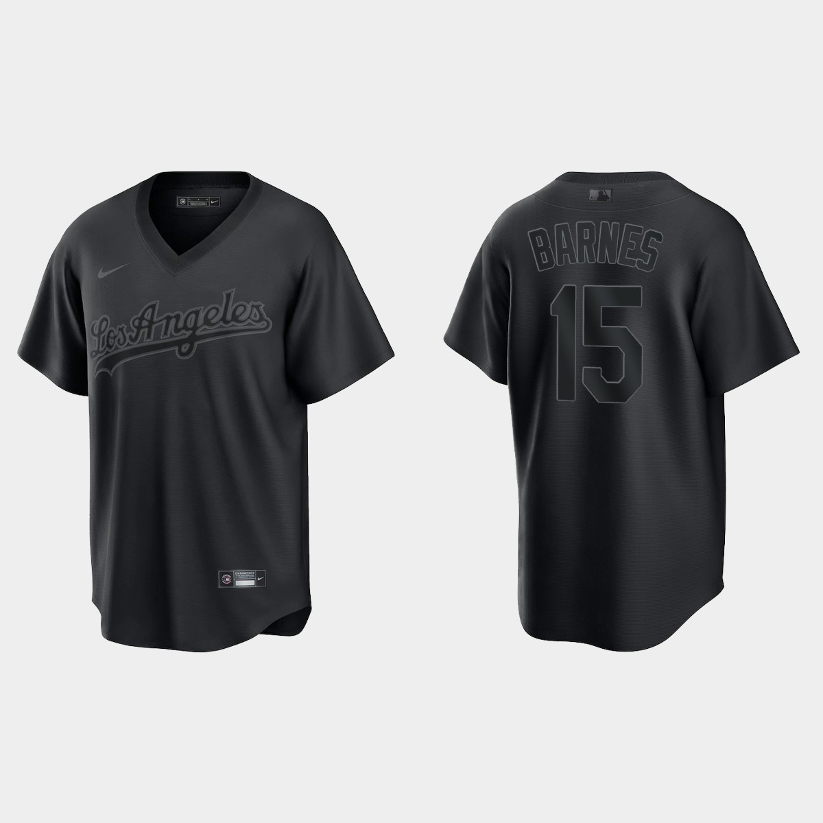 Austin Barnes Los Angeles Dodgers Pitch Black Fashion Jersey – Black