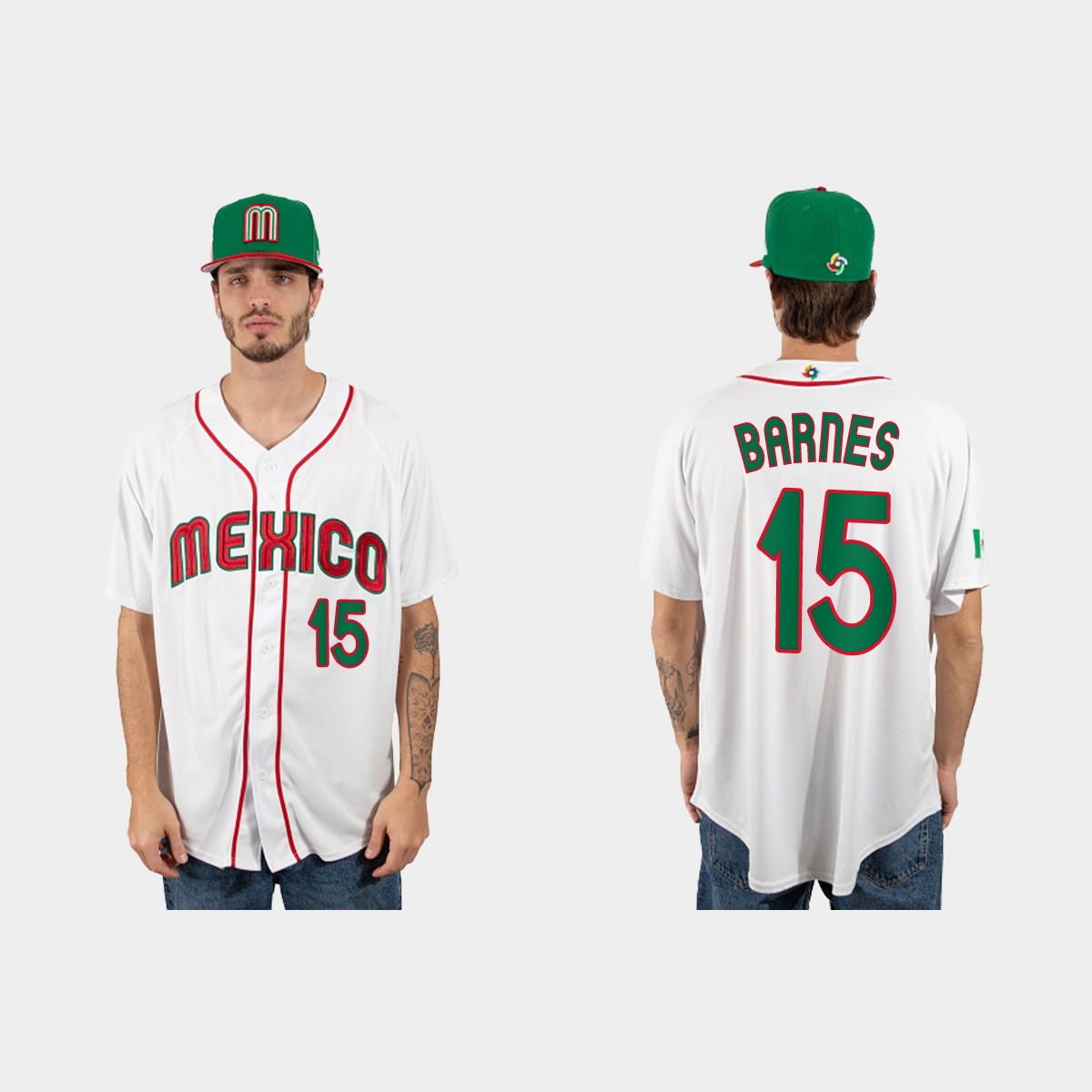Austin Barnes Mexico 2023 World Classic Jersey - White