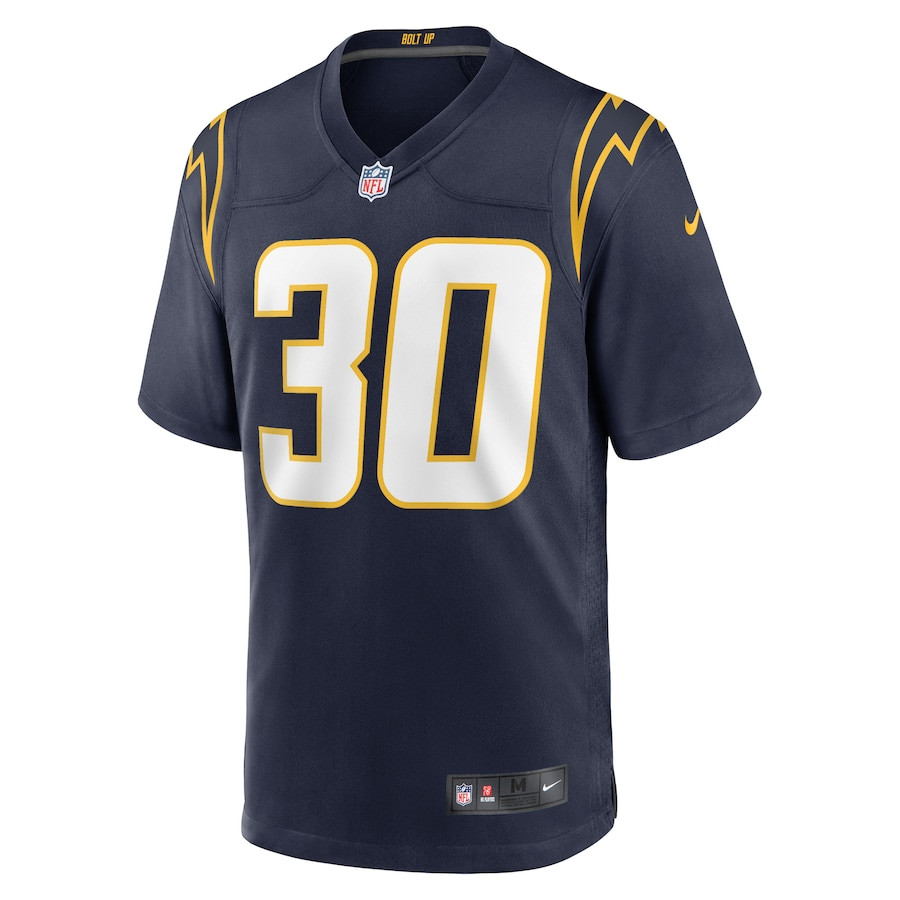 Austin Ekeler 30 Los Angeles Chargers Game Stitched Jersey – Navy