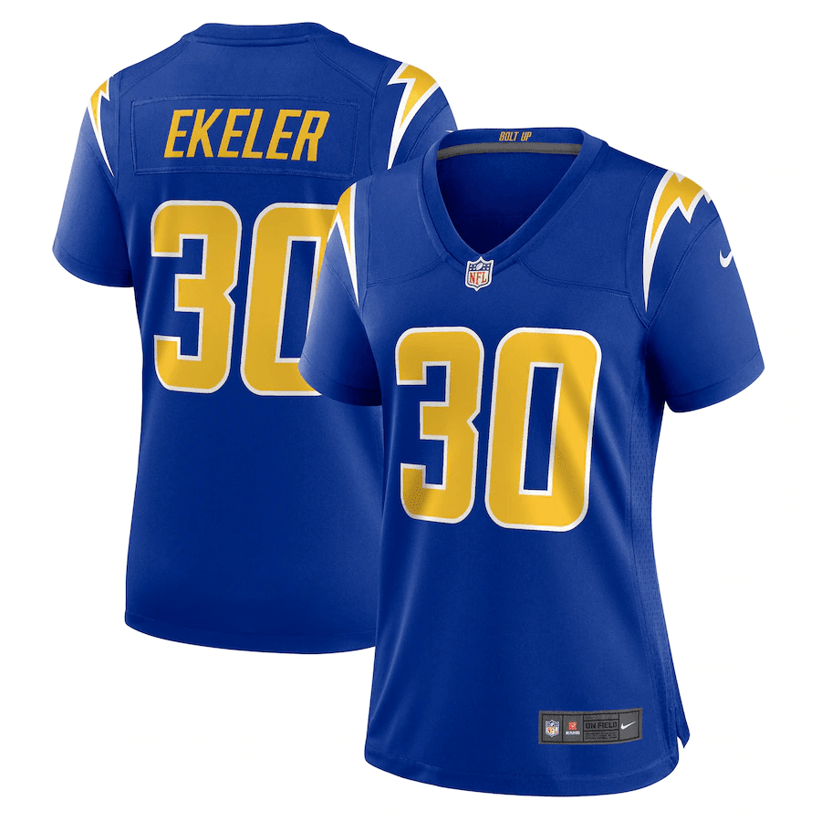 Austin Ekeler 30 Los Angeles Chargers Women’s Game Stitched Jersey – Royal