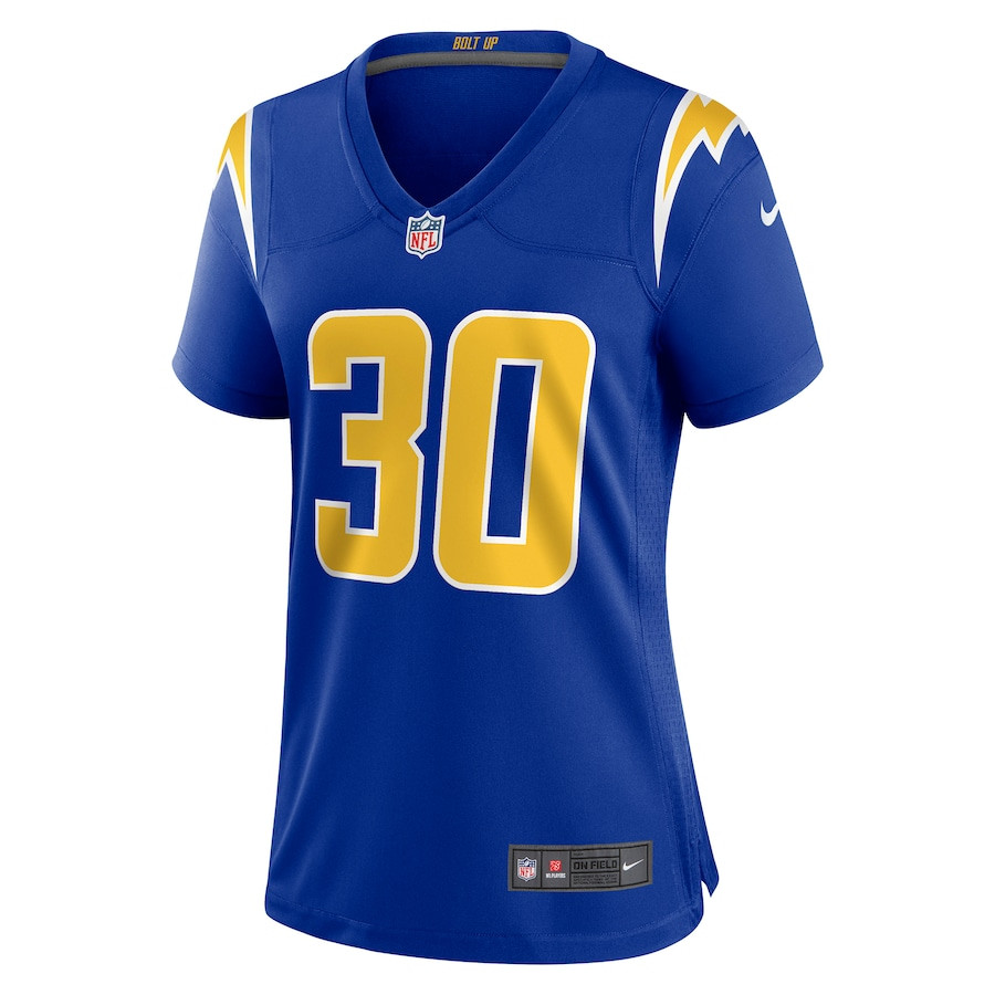 Austin Ekeler 30 Los Angeles Chargers Women’s Game Stitched Jersey – Royal
