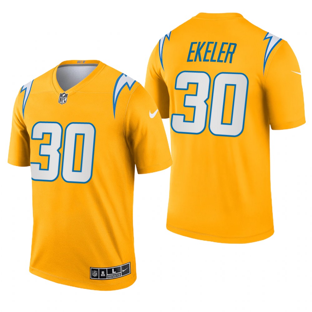 Austin Ekeler Los Angeles Chargers Gold Jersey Inverted Legend – Men’s
