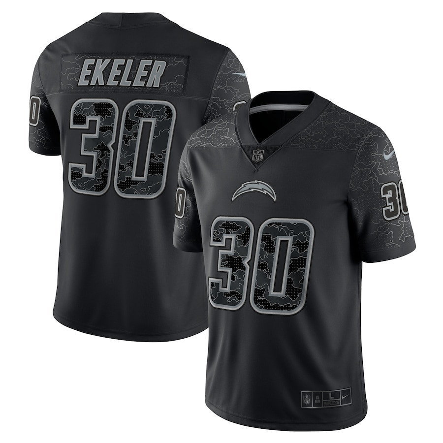 Austin Ekeler Los Angeles Chargers RFLCTV Limited Stitched Jersey – Black