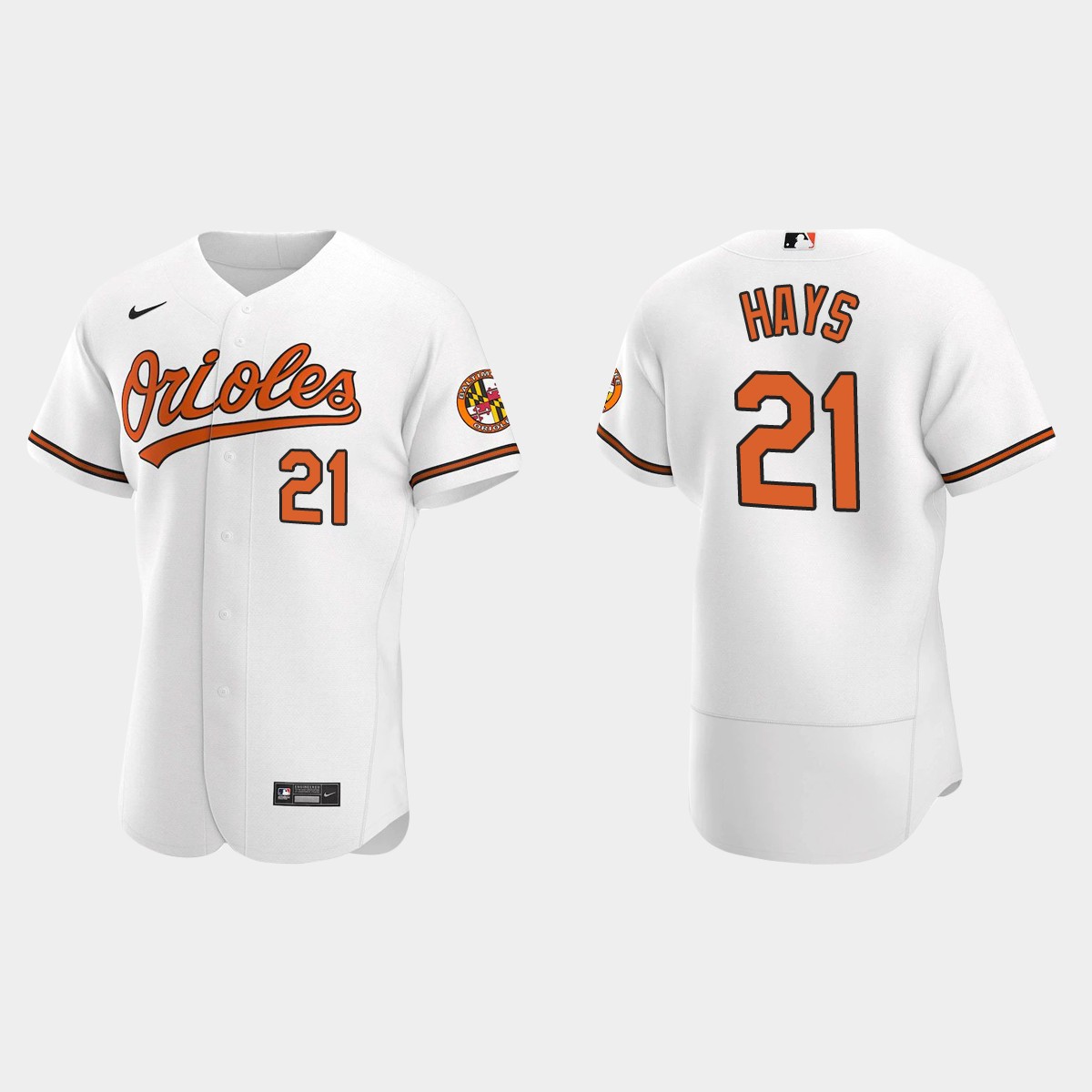 Austin Hays #21 Baltimore Orioles Home Jersey – White
