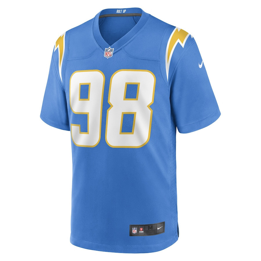 Austin Johnson Los Angeles Chargers Stitched Jersey – Powder Blue