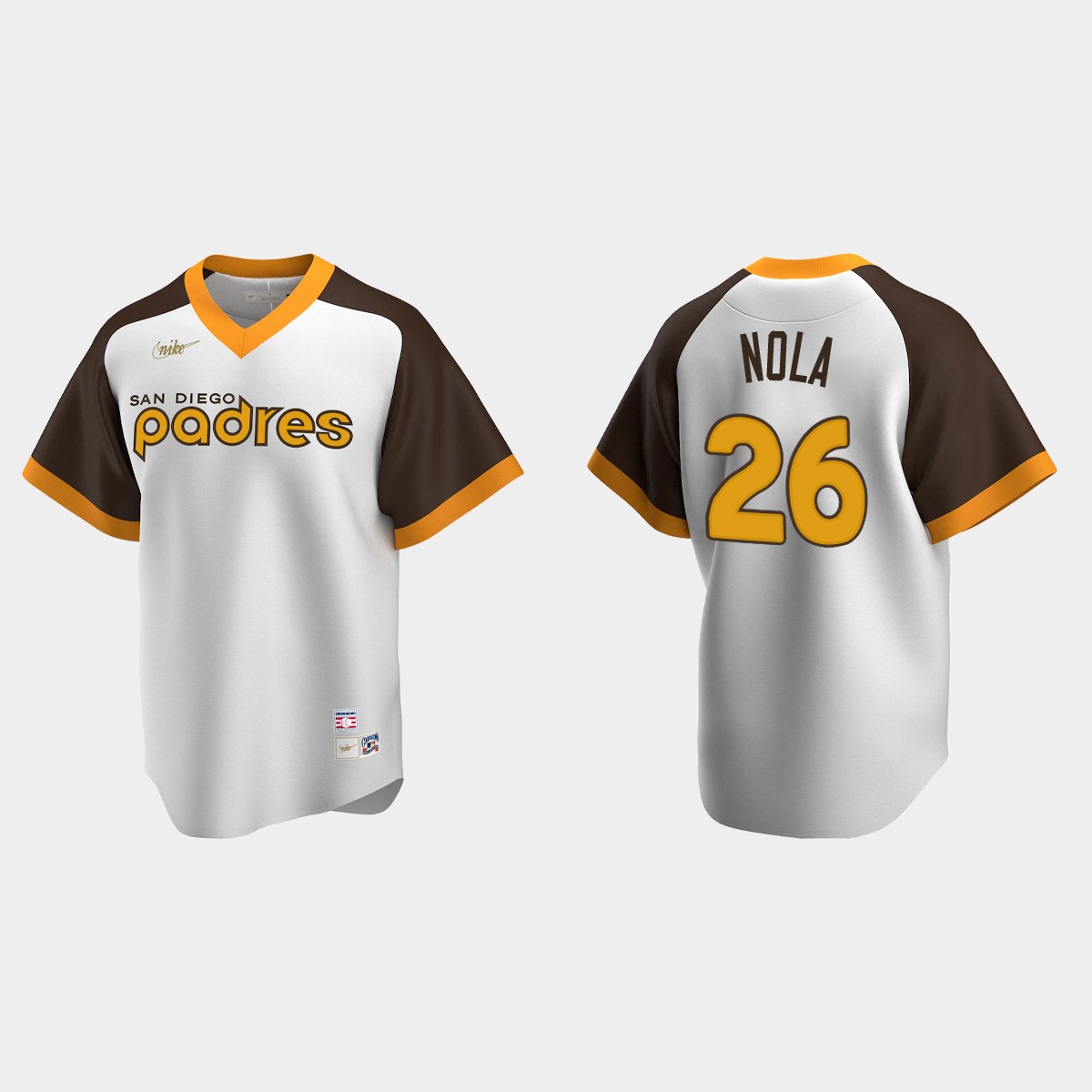 Austin Nola #26 San Diego Padres Cooperstown Collection Home Jersey – White