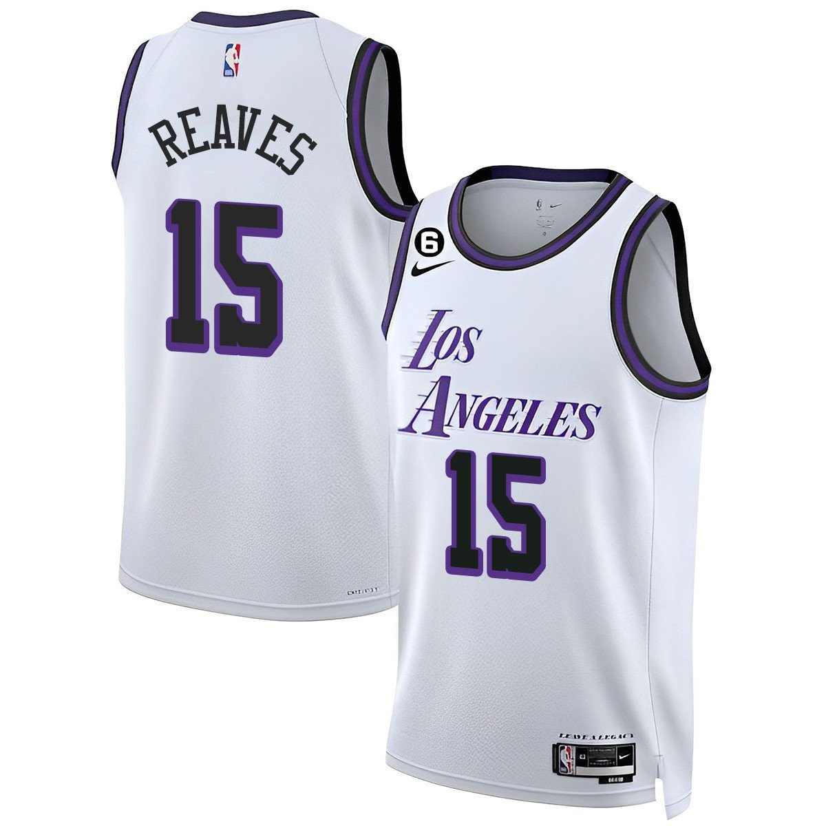 Austin Reaves Men's Los Angeles Lakers 2023 Collection City Jersey - All Stitched