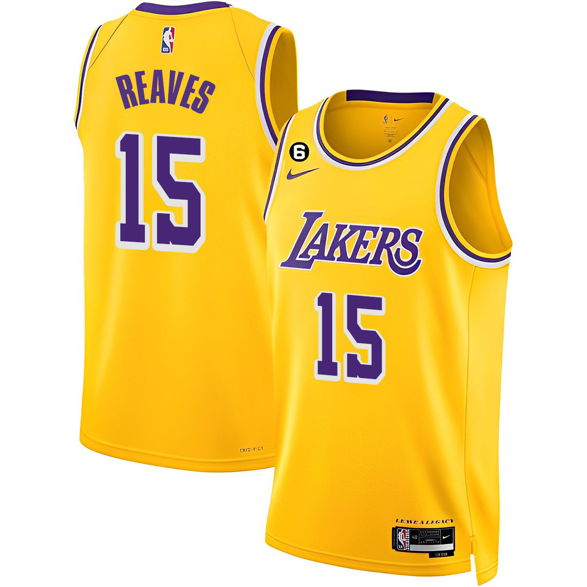 Austin Reaves Men's Los Angeles Lakers 2023 Collection Gold Jersey - All Stitched
