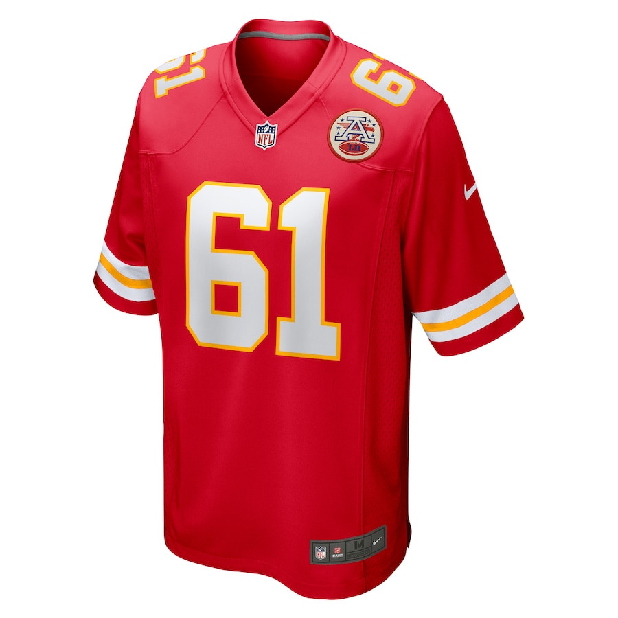 Austin Reiter 61 Kansas City Chiefs Game Player Stitched Jersey – Red