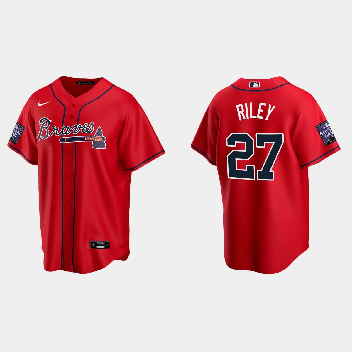 Austin Riley Atlanta Braves 2021 All-Star Game Alternate Jersey - Red