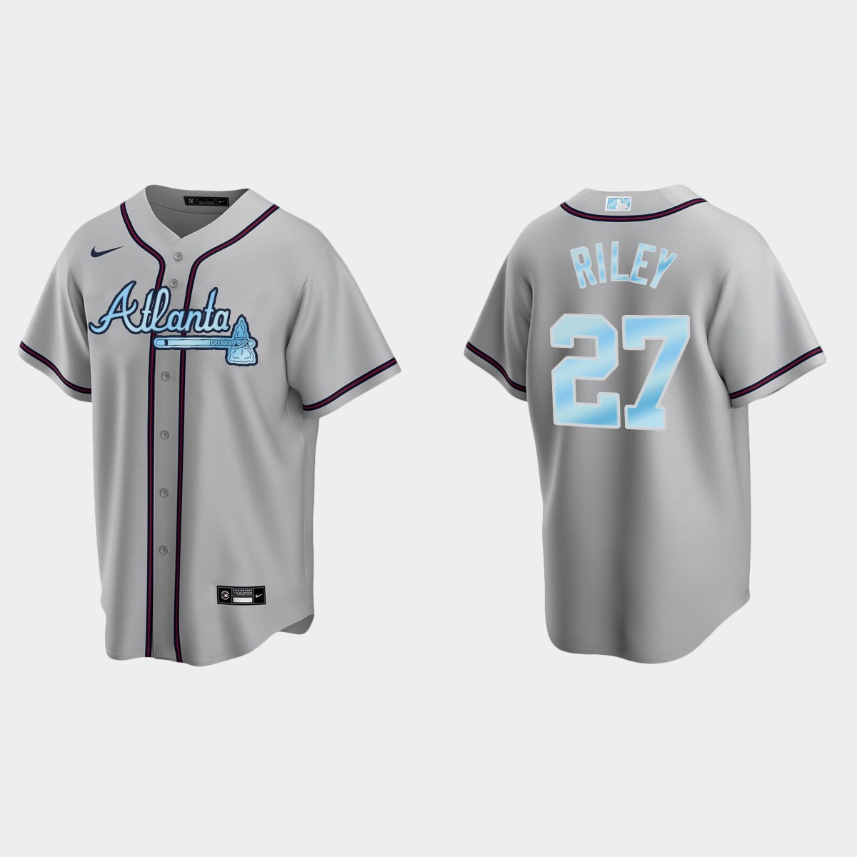 Austin Riley Atlanta Braves 2022 Father's Day Jersey - Gray