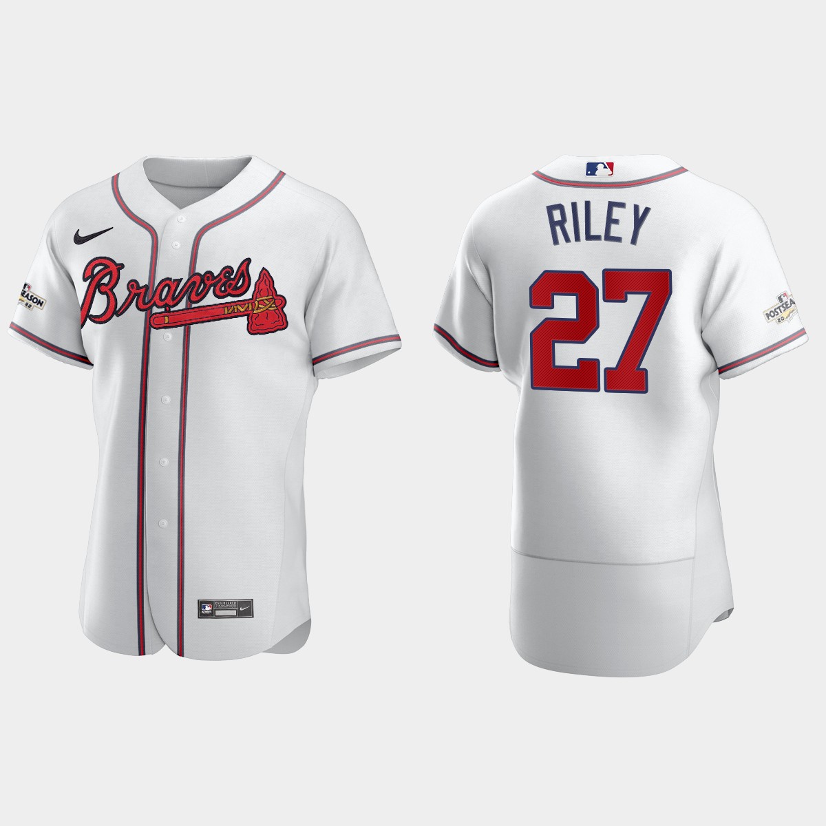 Austin Riley Atlanta Braves 2022 Postseason Jersey - White