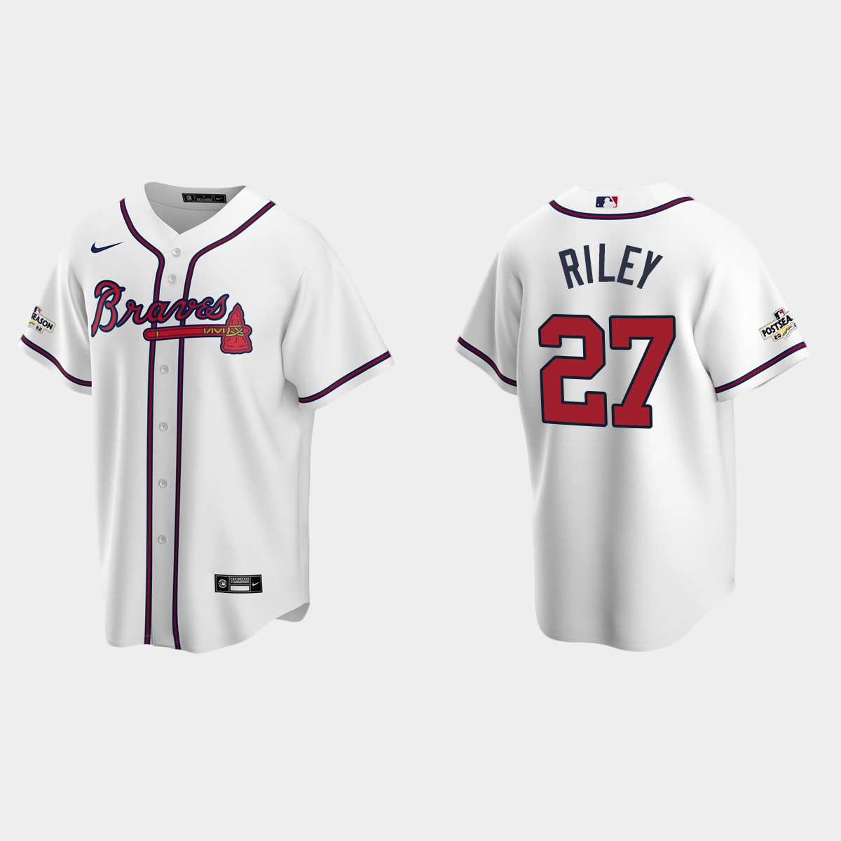 Austin Riley Atlanta Braves 2022 Postseason Jersey - White