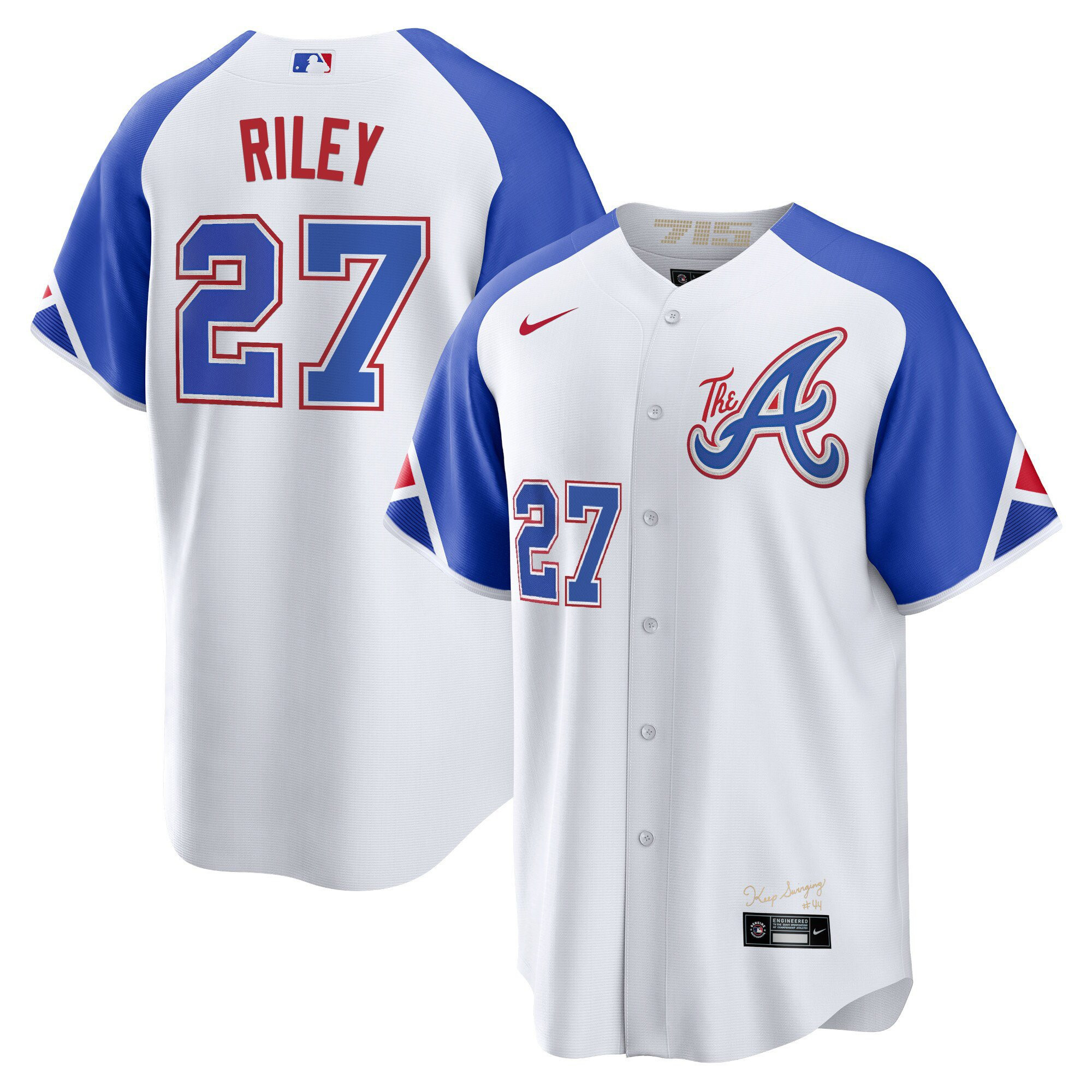 Austin Riley Atlanta Braves 2023 City Connect Cool Base Jersey - All Stitched