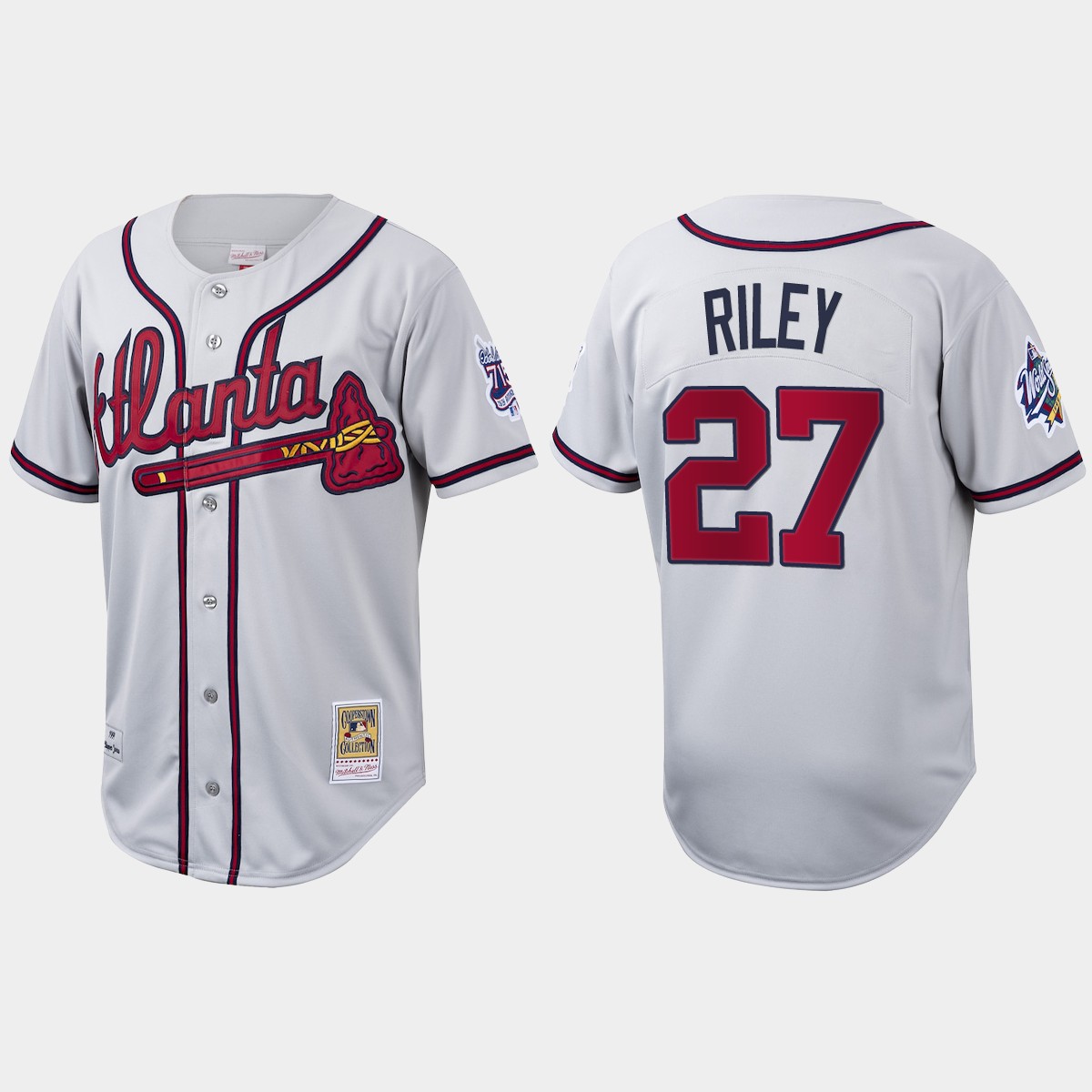 Austin Riley Atlanta Braves Cooperstown Collection Jersey - White