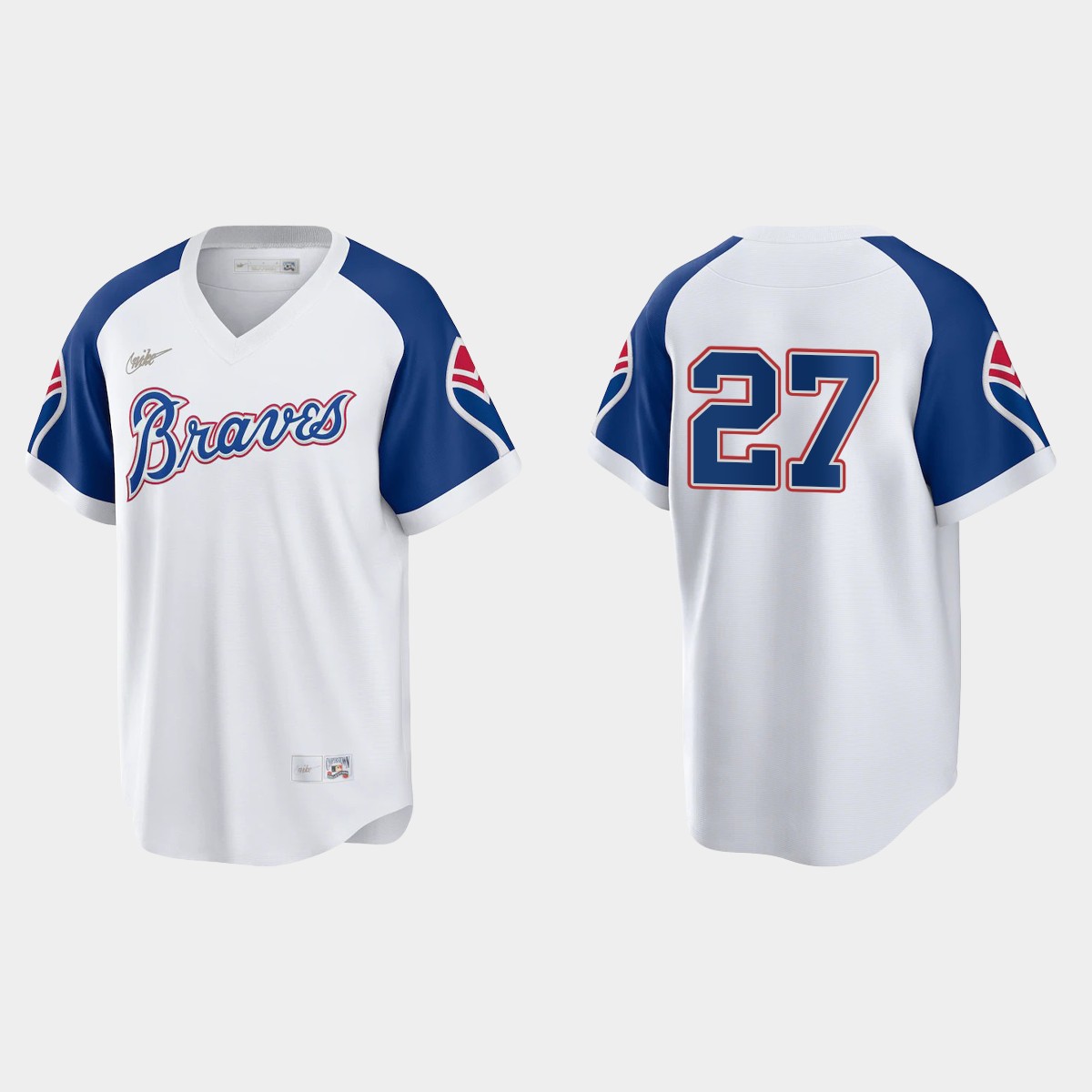 Austin Riley Atlanta Braves Cooperstown Home Jersey - White