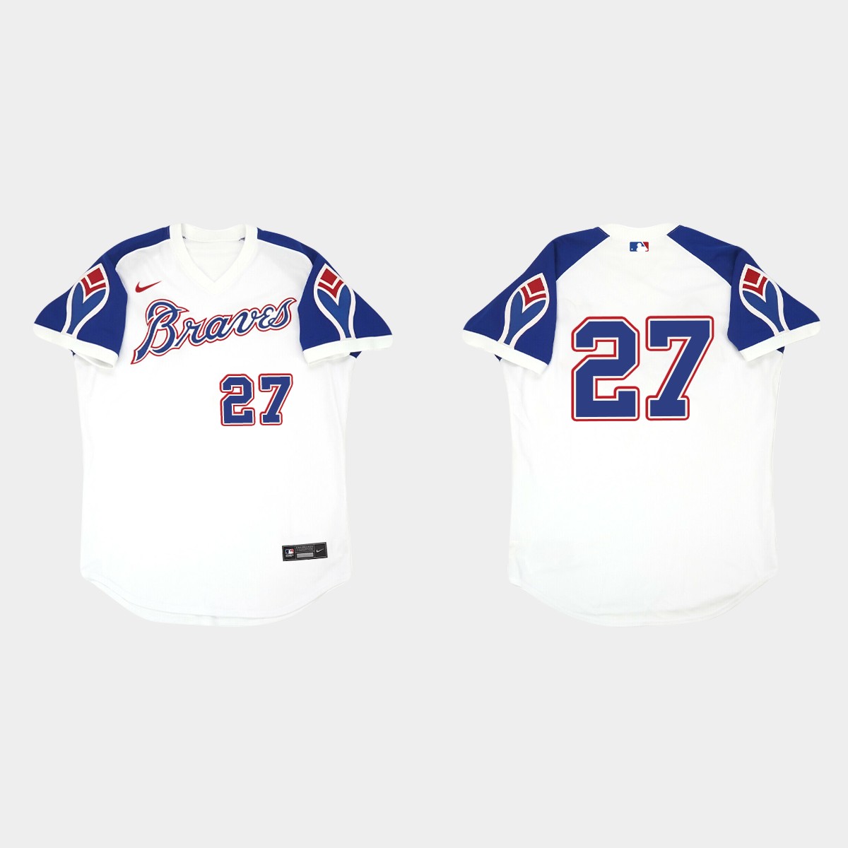 Austin Riley Atlanta Braves Throwback Home Jersey - White