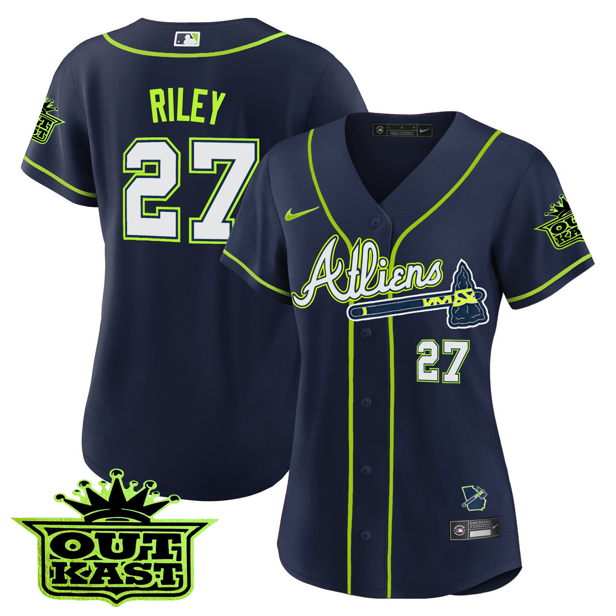 Austin Riley Women's Atlanta Braves Atliens Jersey - All Stitched